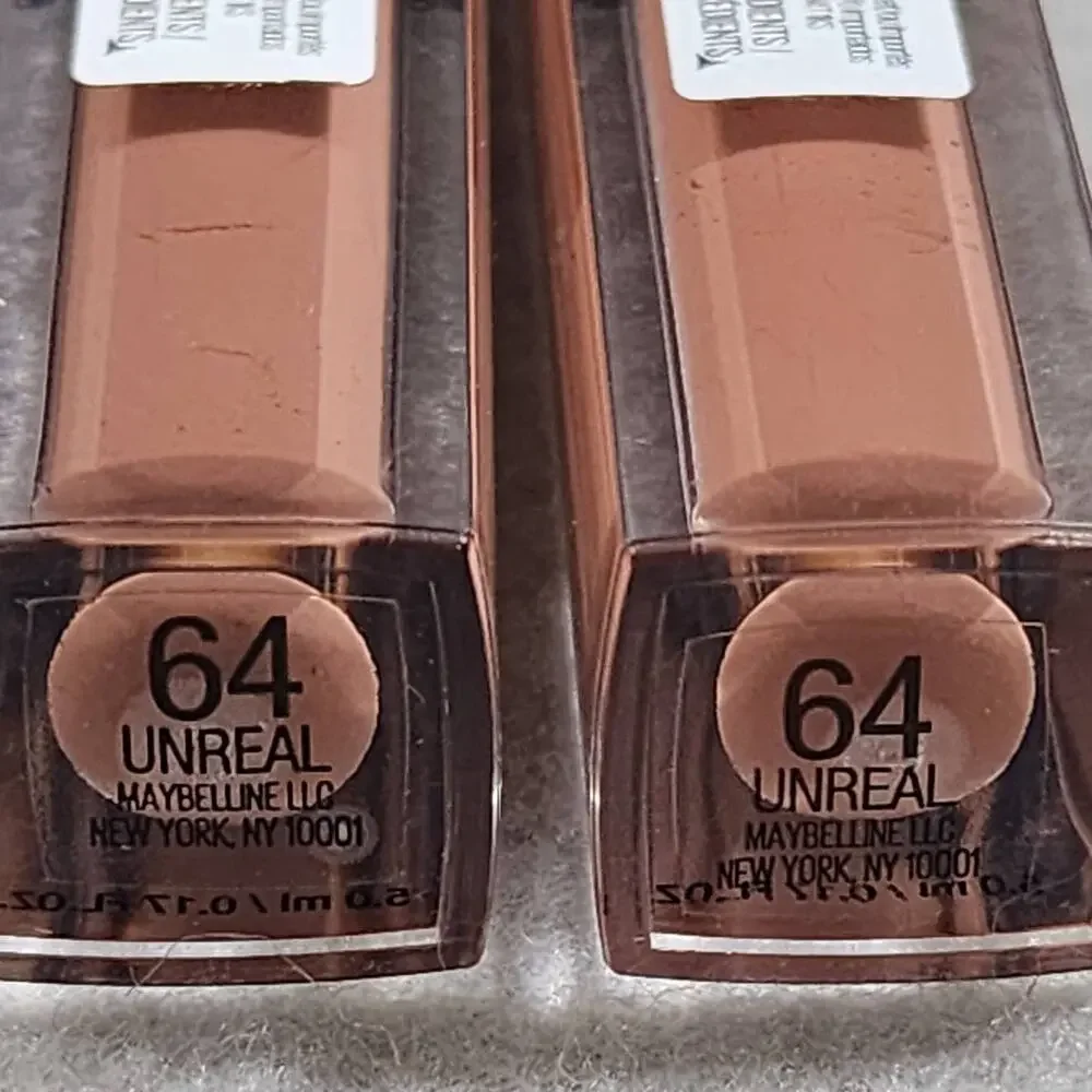 Vivid Hot Lacquer 64 UNREAL x2pk  ColorSensational Lip Maybelline New York NEW